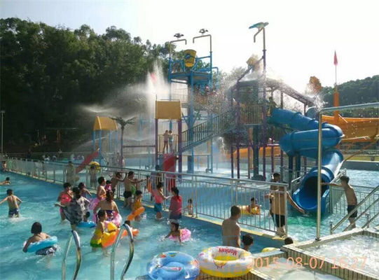 Aqua Park Playground Water Slide-Grote Anticorrosieve de Plonsdia van de Familieglasvezel