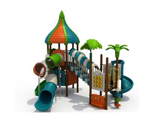 OEM Outdoor speeltuin Water speelapparatuur Plastic glijbaan voor kinderen