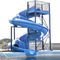 Van de het Waterdia van het cycloon Zwembad Ééndelige de Glasvezel Blauwe Kleur voor Aqua Park