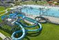 Waterpark Speeltoerusting Eén glasvezel buitenzwembad Grote spiraal glijbaan voor kinderen