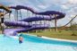 Custom amusement park ritten glasvezel voor plezier tube glijbaan water spelen boven de grond waterpark
