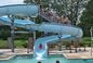 Commerciële zwembad water spel spel apparatuur glijbaan buitenzwembad glasvezel voor kinderen