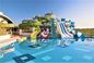 OEM Outdoor Aqua Amusement Park Water Sport Games Pool Glasvezel Glijbaan voor kinderen