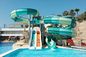 8m breed waterpark glijbaan Handel Commerciële glasvezel glijbanen Voor privé zwembaden