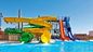 8m breed waterpark glijbaan Handel Commerciële glasvezel glijbanen Voor privé zwembaden