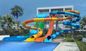 12 mm Dikte glasvezel zwembad glijbaan Water Theme Park Equipment Set