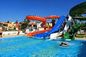 Overgrond zwembad Glasvezel glijbaan Waterplezier voor kinderen