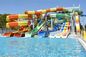 ODM waterthemapark speeltuin ontwerp klein zwembad spelletjes glasvezelslide te koop
