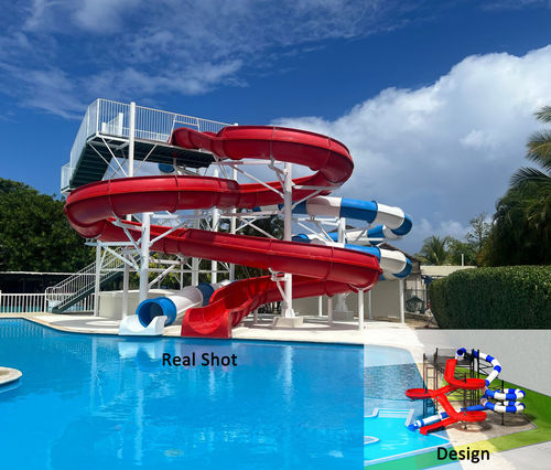 Laatste bedrijfsnieuws over Dominicaanse klanten herhalen aankoop Highlights Hoogwaardige waterparkapparatuur voor verschillende locaties