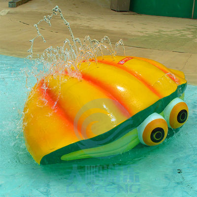 Aqua Park Kids Splash Zone-de Grondnevel Geel Shell van de Elementenglasvezel -