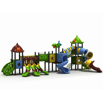 ODM Kleurrijke buiten speeltuin Kinderen speeltuin Plastic speelhuis glijbaan