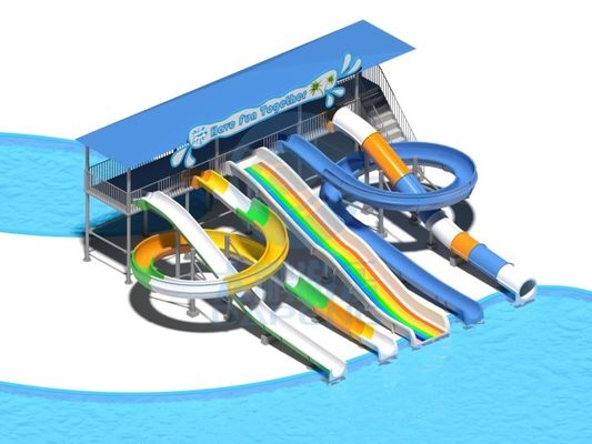 Goede prijs. Waterplezierpark Attractie Waterspelen Speelritten Uitrusting Glijbaan Voor Kinderen Zwembad online