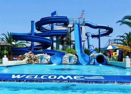 Goede prijs. OEM waterthema park apparatuur zwembad ritten warm gedompeld gegalvaniseerd stalen glasvezelslide online