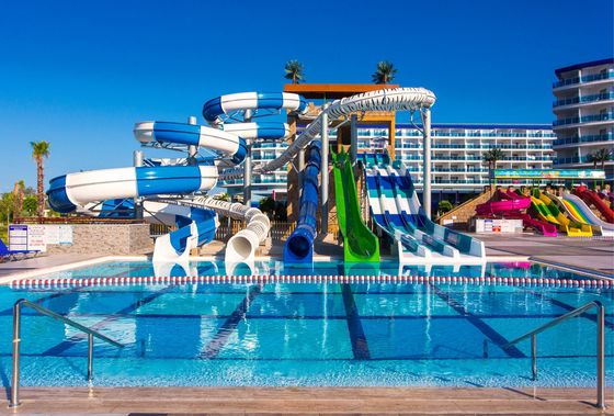 Goede prijs. Kinderen Buitenwaterpark Glijbaan Speelplaats Speelruimte Accessoires Zwemglijbaan 8m Breedte online