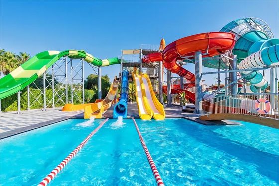 Goede prijs. 12mm glasvezel waterglijbaan voor kinderen buiten commercieel waterpark zwembad ritten online