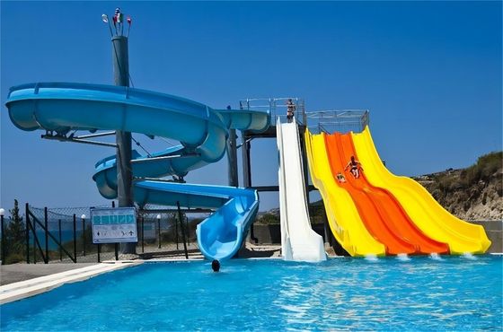 Goede prijs. OEM waterpark kinderen amusementpark speeltuin speelhuis glasvezel waterglijbaan voor kinderen online