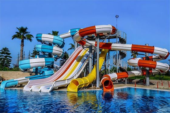 Goede prijs. OEM Kinderen water pretpark apparatuur buis glasvezel glijbaan te koop online