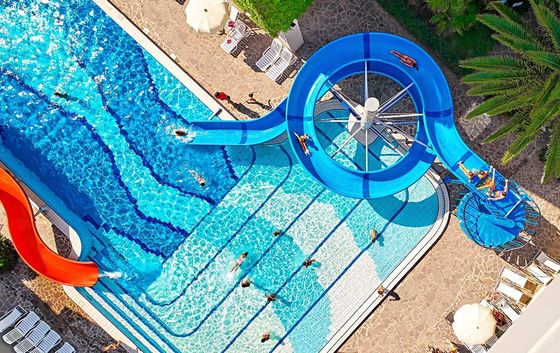 Goede prijs. Buitenwater speeltuin zwembad apparatuur glijbaan voor kinderen online