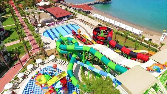 Goede prijs. Warm gedompeld gegalvaniseerd staal water pretpark zwembad apparatuur glasvezel waterglijbaan online