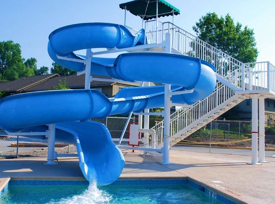 Goede prijs. OEM Amusement Aqua Park zwembad Waterrit Glasvezel glijbaan Voor buiten online