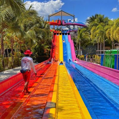 Goede prijs. Commercial Water Park Slide with 6-10mm Thickness Fiberglass for 5-10 Passengers and 100-500kg Capacity online