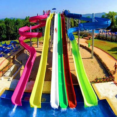 Goede prijs. Durable 6-8mm Thickness Fiberglass Water Park Slide with Over 10 Years Service Life and Customized Size online