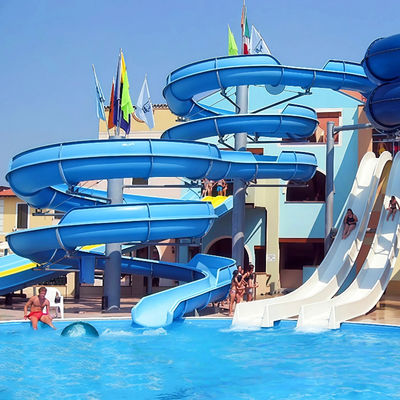 Goede prijs. Spiral FRP Slide Combination 0.82m Inner Width Custom Design For Adult Children Water Park Venues online