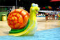 Dierlijke van het de Plonsstootkussen van het Stijlwater van het de Kinderenspel van de de Poolslak van de het Waternevel Spelen 1.2m