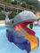 Het Zwembaddia van de jonge geitjesmini pool slide whale frog Gestalte gegeven Glasvezel