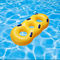 Gele verdikte plastic zwemring kajak voor waterpark glijspel