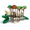 OEM Outdoor Playground Groot plastic boom speelhuis met spiraal glij set