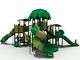 OEM Outdoor Playground Groot plastic boom speelhuis met spiraal glij set