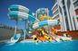 OEM amusementsapparatuur set glasvezel waterglijbaan voor zwembad
