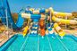ODM Kinderen pretpark zwembad apparatuur glasvezel speelgoed waterslippen