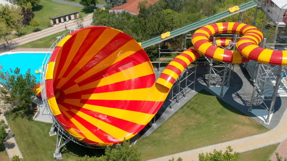 Grote van het het Themapark van het Trompetwater van de het Materiaal Volwassen Commerciële Glasvezel het Waterdia's