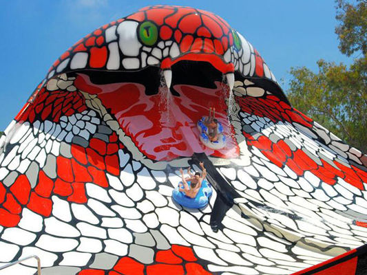 Van de het Parkdia van het glasvezelwater van de de Gootcobra Commerciële 15m Dubbele het Waterdia