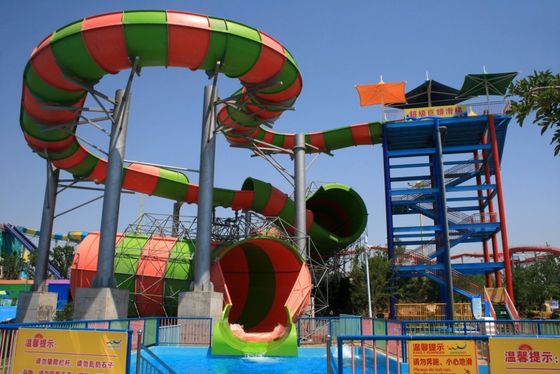 Goede prijs. De brede Aqua Park Slide Commercial Fiberglass-Dia van het Pythonwater 15m Hoogte online