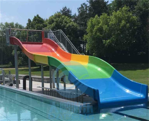 Goede prijs. Van de de Kleurenglasvezel van de kinderenregenboog de Familie Brede Dia voor Aqua Park online