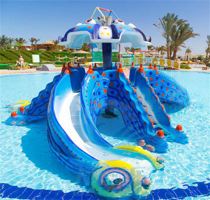 Van het de Kinderenspel van octopusmini pool slide outdoor indoor de Poolglasvezel met Dak