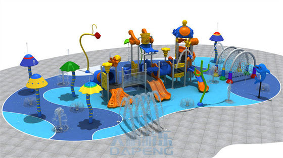 Goede prijs. 250sqm woonwaterspeelplaats met Antislipmatten en de Nevelapparaten van het Pretwater online