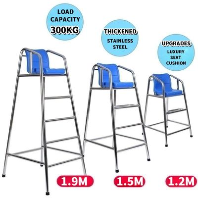 Goede prijs. Park 304 Roestvrij staalbadmeester Chair Sliver +Blue van het Rtswater Ander Materiaal van het Waterspel online