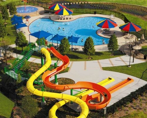 Outdoor zwembad waterpark glijbaan glasvezel Kinderspeelgoed Glasvezel glijbaan