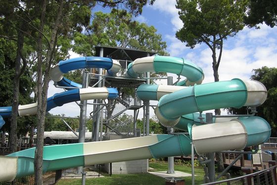 Goede prijs. Buitenpark Zwembadbuis Glasvezel Waterglijbaanonderdelen Speelapparaat online