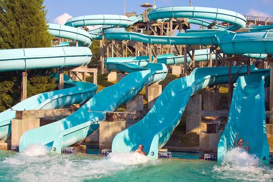 Goede prijs. Kinderthema Outdoor Park Sport Spelen Waterpark Design Glasvezel Glijbanen Set Volwassenen Spel online