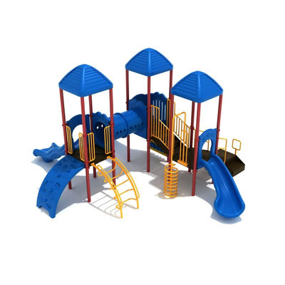 ODM LLEPE Outdoor Playground Playhouse met buisplastic glijbanen