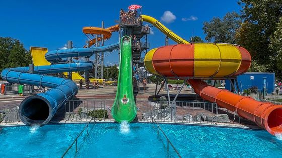 Goede prijs. OEM Outdoor Waterpark Glasvezel Waterglijbaan Voor kinderen 1 persoon online