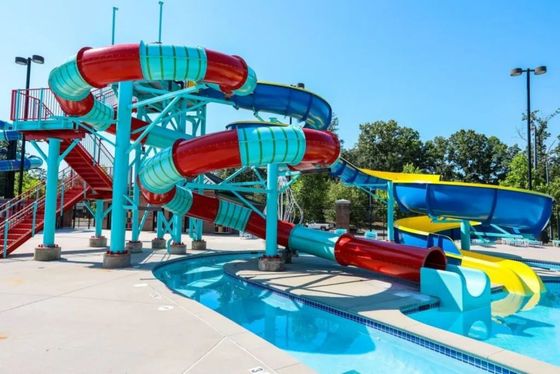Goede prijs. OEM Waterplezierpark Faciliteiten Ground Pool Tube Big Water Slide online