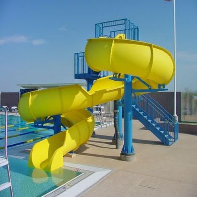 OEM Kinderen Waterpark Play Pool Amusement Rides Glasvezelslide