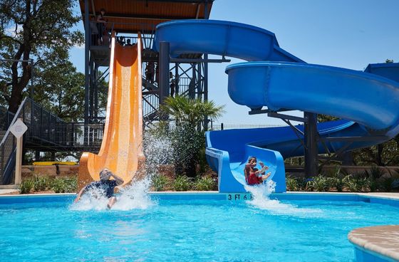 Goede prijs. OEM Waterplezierpark Kinderen Zwemtoestellen Glasvezelslide online