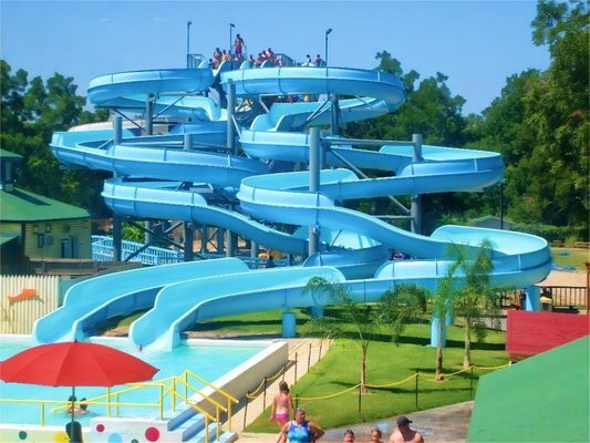 18.5Kw / uur Glasvezel waterglijbaan pretpark zwembad apparatuur